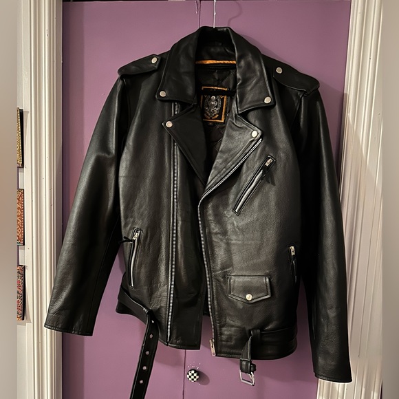 Men’s size medium Dusandi leather jacket - Picture 1 of 3